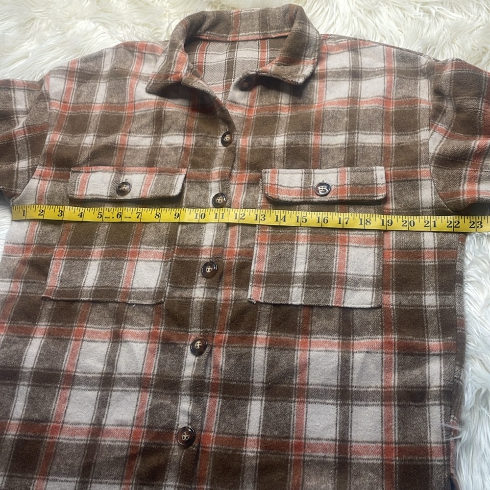 Plaid Button Down With Front Pockets Fall Winter … - image 5